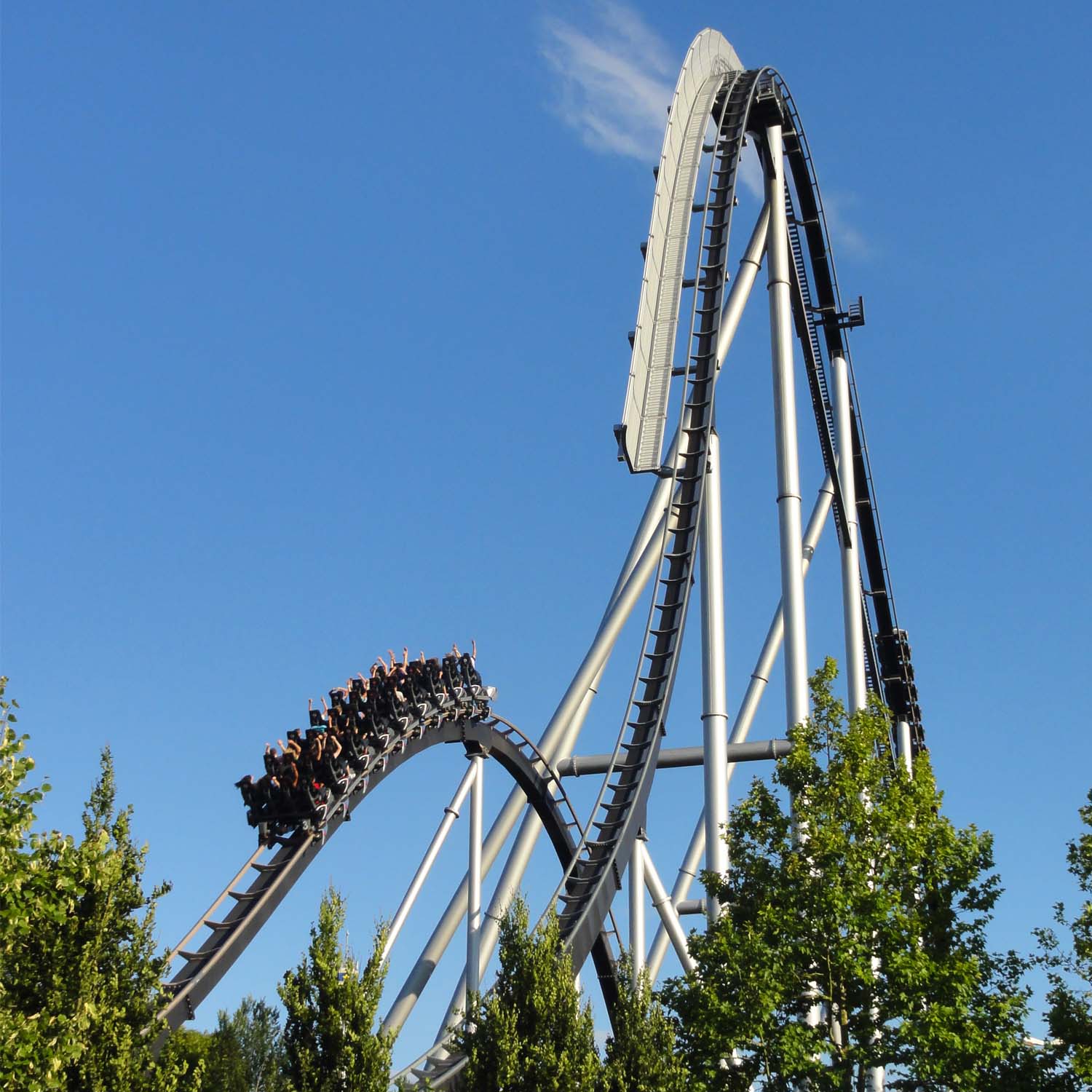 Silver Star Thrill-Seeker Rollercoaster at Europa-Park