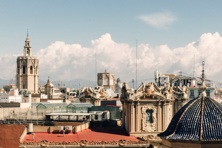 A shot of the roofs of Valencia